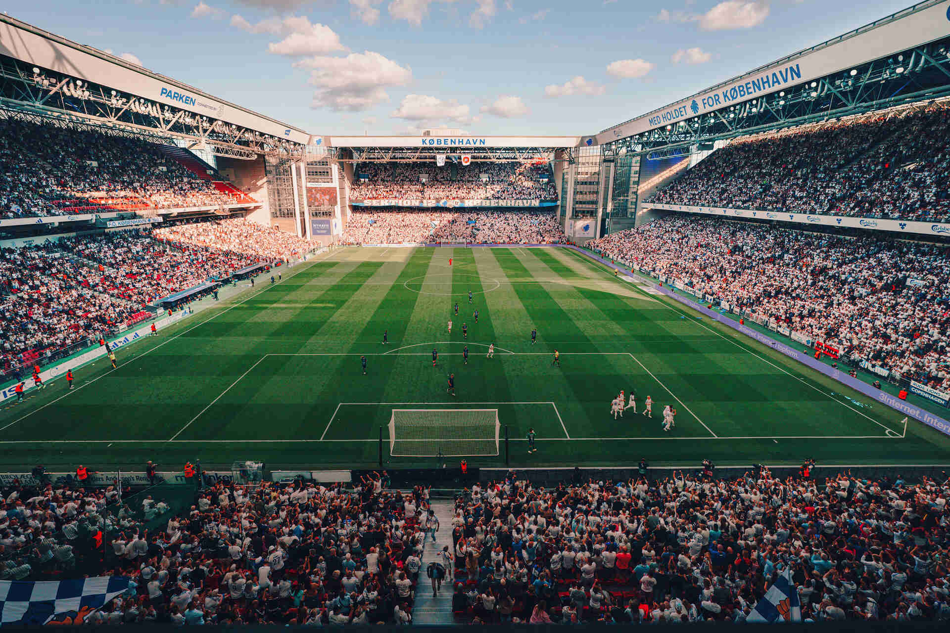 Parken til fodboldkamp